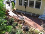 Brick Walkway & Gardens